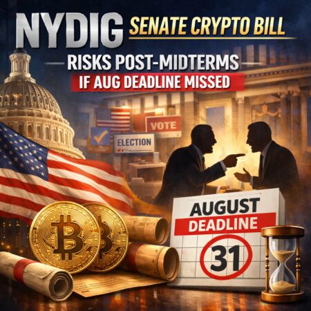 NYDIG Senate crypto bill risks post-midterms if Aug deadline missed Nydig Senate Crypto Bill Risks Post-Midterms If Aug Deadline Missed