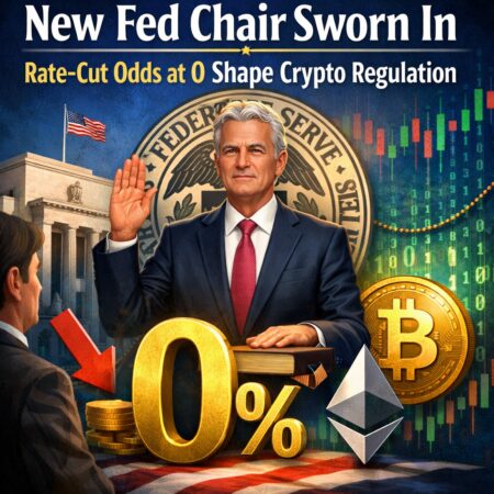New Fed Chair Sworn In; Rate-Cut Odds at 0 Shape Crypto Regulation New Fed Chair Sworn In; Rate-Cut Odds At 0 Shape Crypto Regulation