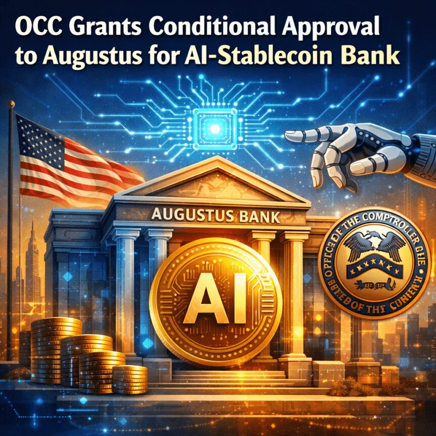 Occ Grants Conditional Approval To Augustus For Ai-Stablecoin Bank