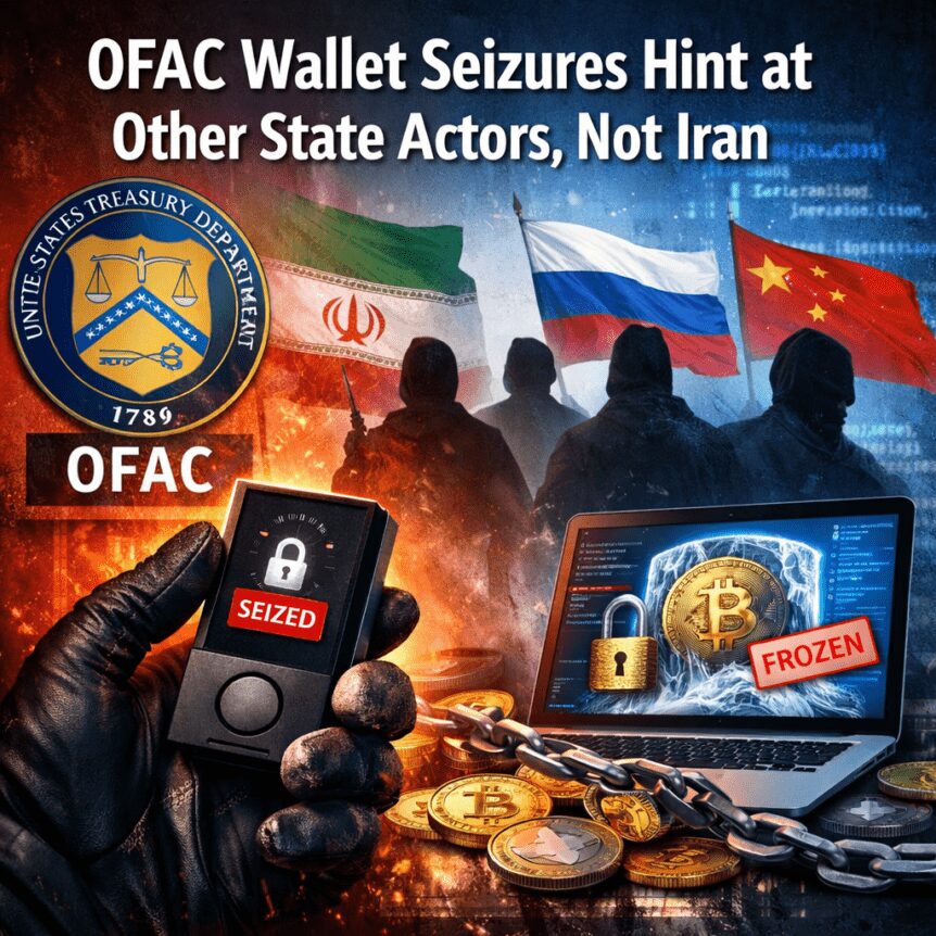 OFAC Wallet Seizures Hint at Other State Actors, Not Iran