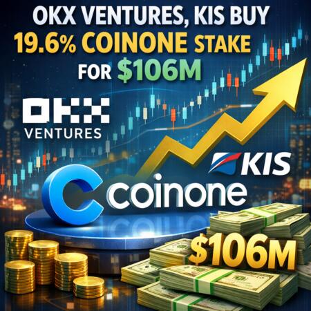 Okx Ventures, Kis Buy 19.6% Coinone Stake For $106m