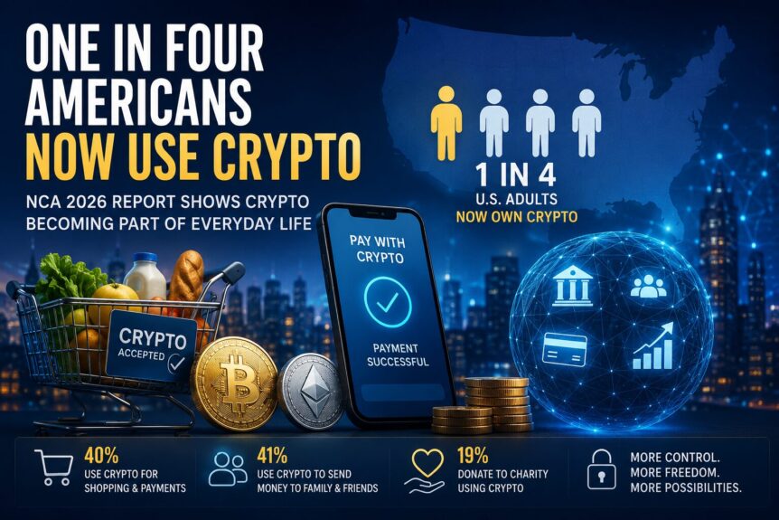 One In Four Americans Now Use Crypto As Everyday Utility Goes Mainstream, Nca Report Finds