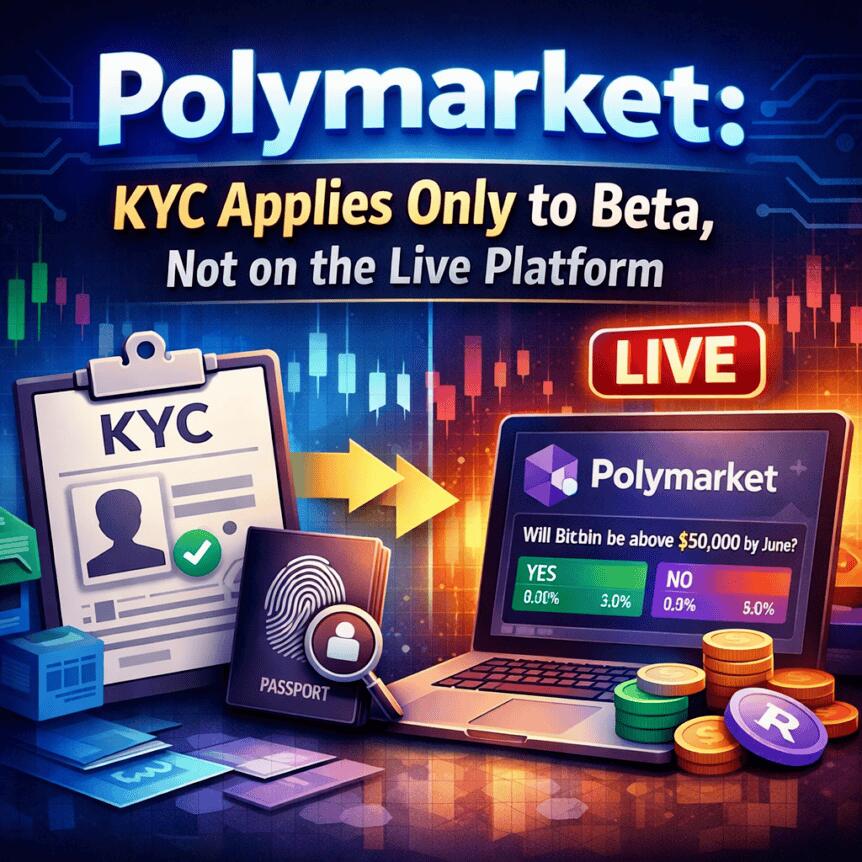 Polymarket: KYC Applies Only to Beta, Not on the Live Platform Polymarket: Kyc Applies Only To Beta, Not On The Live Platform