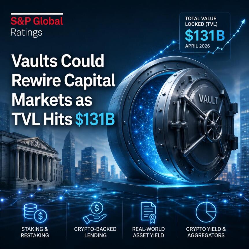 S&P: Vaults Could Rewire Capital Markets as TVL Hits $131B S&p: Vaults Could Rewire Capital Markets As Tvl Hits $131b