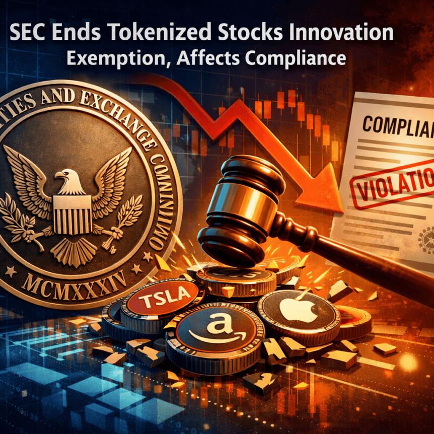 SEC Ends Tokenized Stocks Innovation Exemption, Affects Compliance Sec Ends Tokenized Stocks Innovation Exemption, Affects Compliance