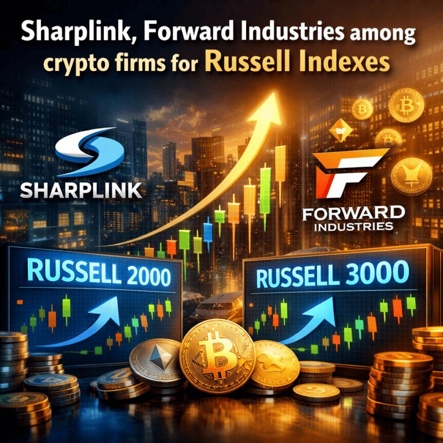 Sharplink, Forward Industries among crypto firms for Russell Indexes Sharplink, Forward Industries Among Crypto Firms For Russell Indexes