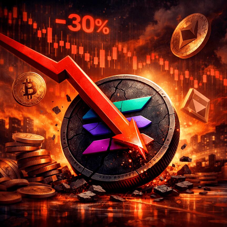ดอกเบี้ยเปิดของ Solana ลดลง 30% เมื่อ altcoins ร่วงลง