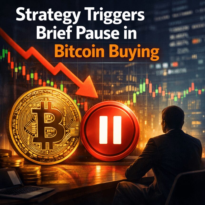 Strategy Triggers Brief Pause in Bitcoin Buying
