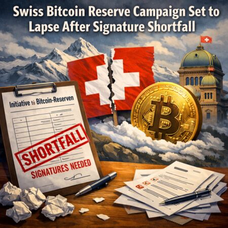 Swiss Bitcoin Reserve Campaign Set To Lapse After Signature Shortfall