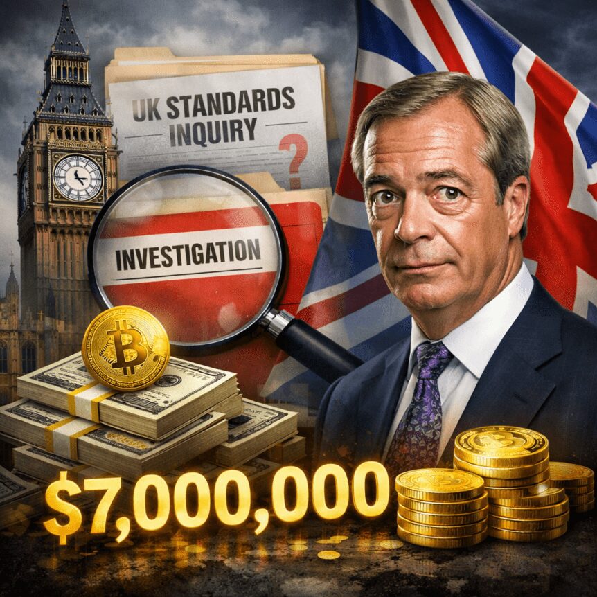 UK Standards Probe Into Farage Over $7M Gift From a Crypto Billionaire Uk Standards Probe Into Farage Over $7m Gift From A Crypto Billionaire
