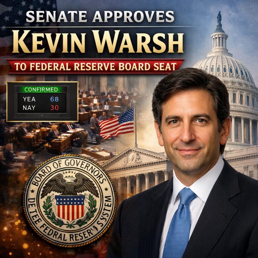 Senate Approves Kevin Warsh To Federal Reserve Board Seat