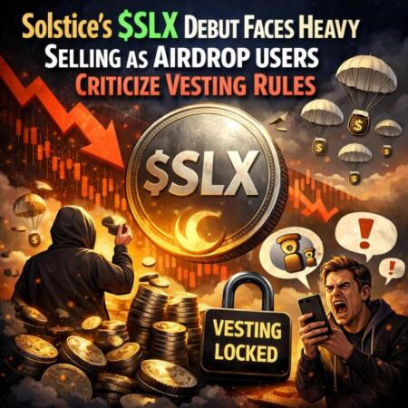 Solstice’s $SLX Debut Faces Heavy Selling as Airdrop Users Criticize Vesting Rules Solstice S Slx Debut Faces Heavy Selling As Airdrop Users Criticize Vesting Rule