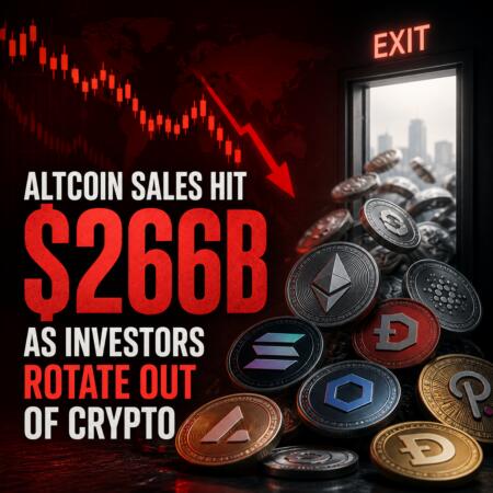 Altcoin Sales Hit $266b As Investors Rotate Out Of Crypto