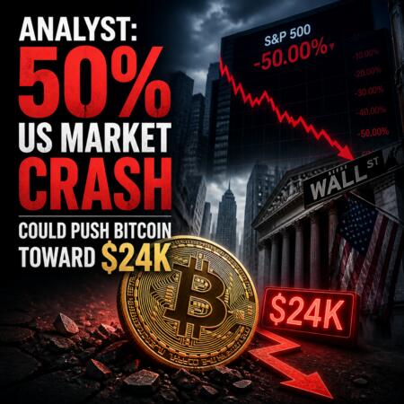 Analyst: 50% US market crash could push Bitcoin toward $24K Analyst: 50% Us Market Crash Could Push Bitcoin Toward $24k