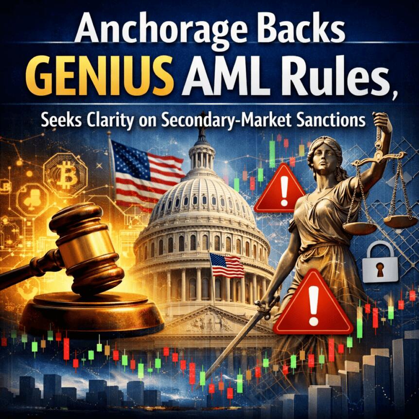 Anchorage Backs GENIUS AML Rules, Seeks Clarity on Secondary-Market Sanctions Anchorage Backs Genius Aml Rules, Seeks Clarity On Secondary-Market Sanctions