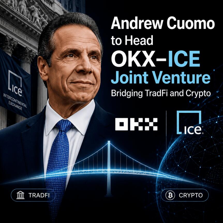 Andrew Cuomo To Head Okx–ice Joint Venture Bridging Tradfi And Crypto