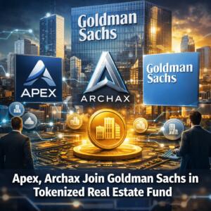 Apex, Archax Join Goldman Sachs In Tokenized Real Estate Fund
