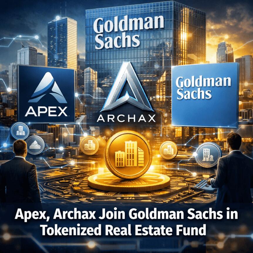 Apex, Archax Join Goldman Sachs In Tokenized Real Estate Fund