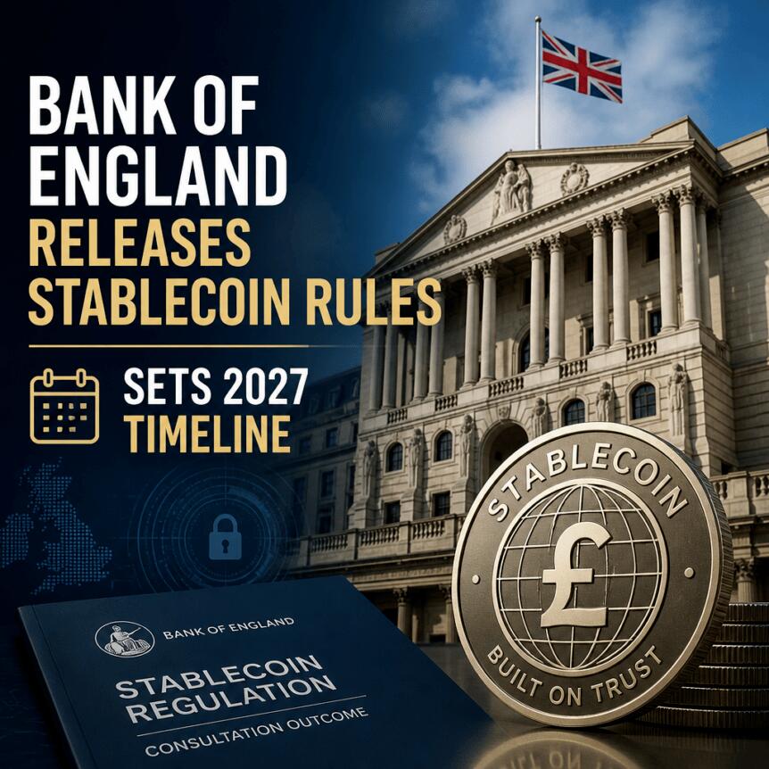 Bank of England Releases Stablecoin Rules, Sets 2027 Timeline Bank Of England Releases Stablecoin Rules, Sets 2027 Timeline