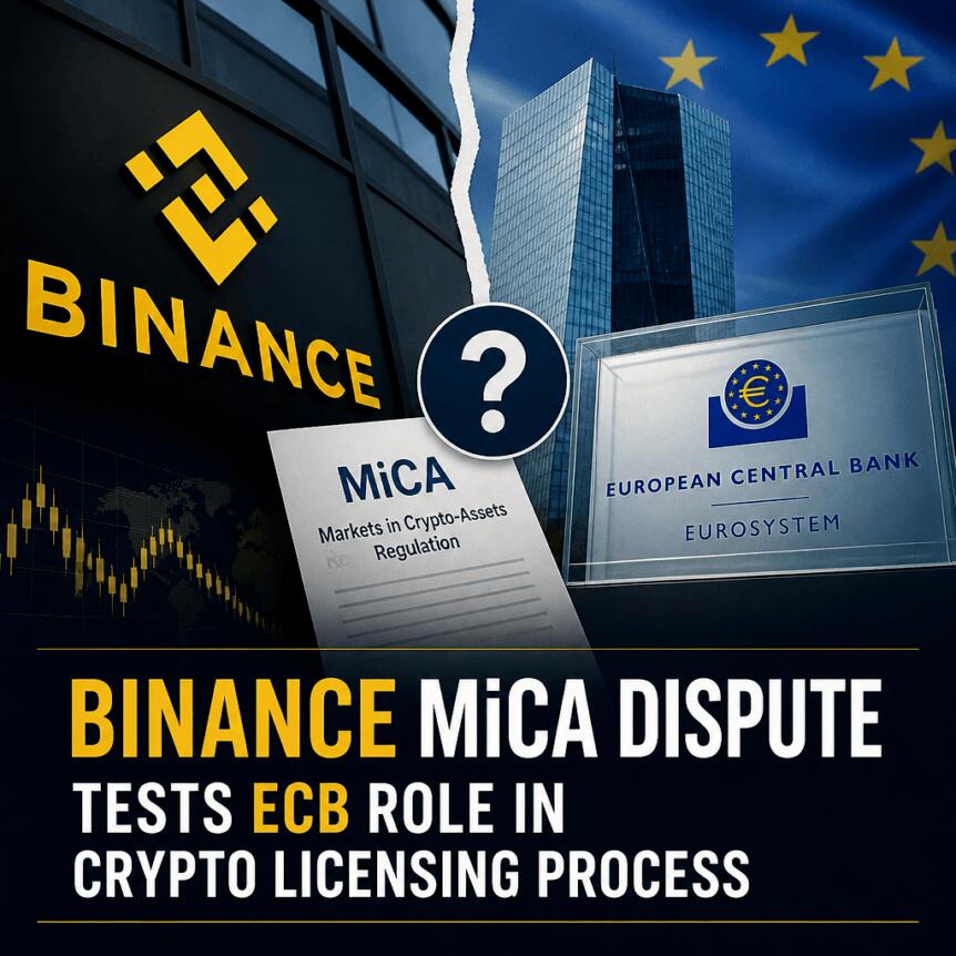 Binance MiCA Dispute Tests ECB Role in Crypto Licensing Process Binance Mica Dispute Tests Ecb Role In Crypto Licensing Process