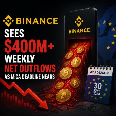 Binance Sees $400m+ Weekly Net Outflows As Mica Deadline Nears