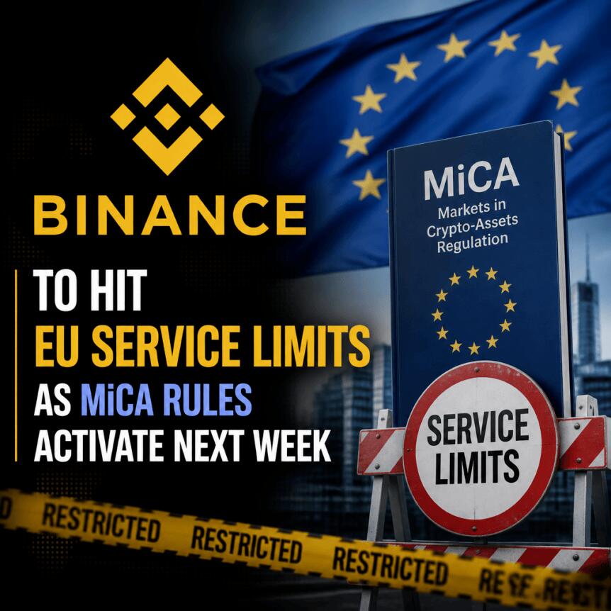 Binance To Hit Eu Service Limits As Mica Rules Activate Next Week