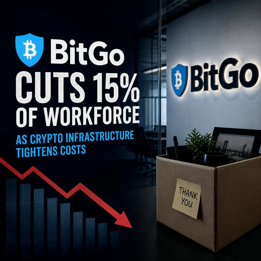 BitGo Cuts 15% of Workforce as Crypto Infrastructure Tightens Costs