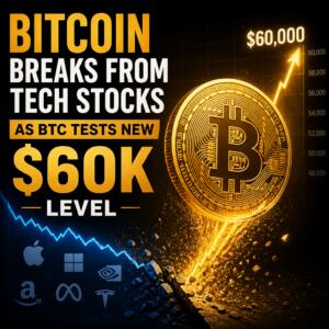 Bitcoin Breaks From Tech Stocks as BTC Tests New $60K Level Bitcoin Breaks From Tech Stocks As Btc Tests New $60k Level