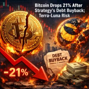 Bitcoin Drops 21% After Strategy's Debt Buyback; Terra-Luna Risk