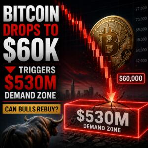 Bitcoin Drops To $60k, Triggers $530m Demand Zone—can Bulls Rebuy?