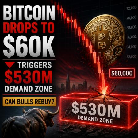 Bitcoin Drops To $60k, Triggers $530m Demand Zone—can Bulls Rebuy?