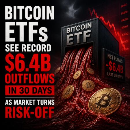 Bitcoin Etfs See Record $6.4b Outflows In 30 Days As Market Turns Risk-Off