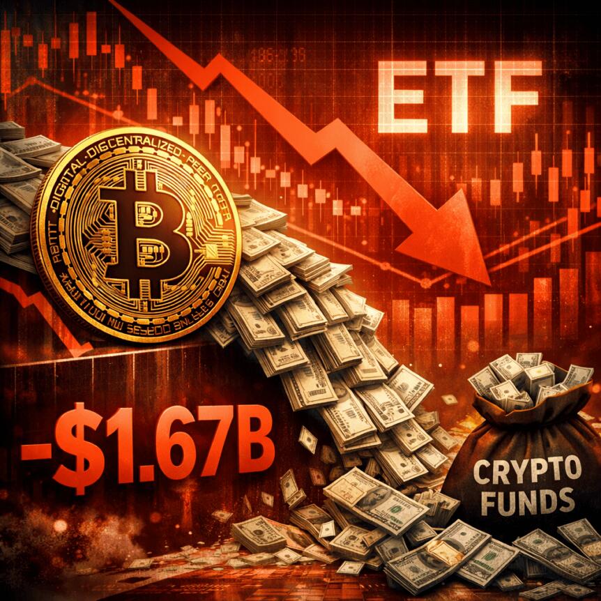 Bitcoin Etps Post 2026 Biggest Outflow As Crypto Funds Shed $1.67b