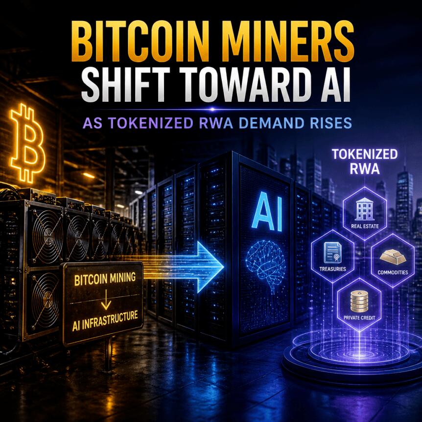 Bitcoin Miners Shift Toward Ai As Tokenized Rwa Demand Rises