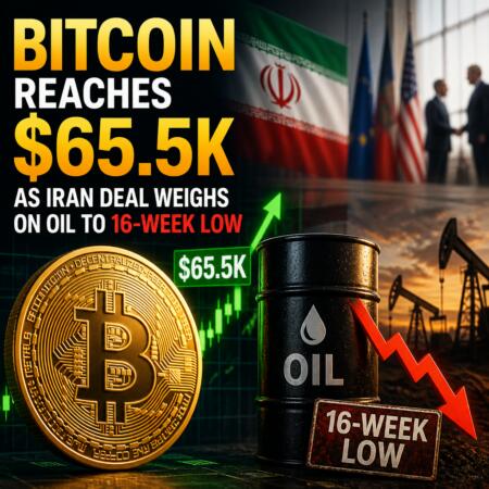 Bitcoin Reaches $65.5K as Iran Deal Weighs on Oil to 16-Week Low Bitcoin Reaches $65.5k As Iran Deal Weighs On Oil To 16-Week Low