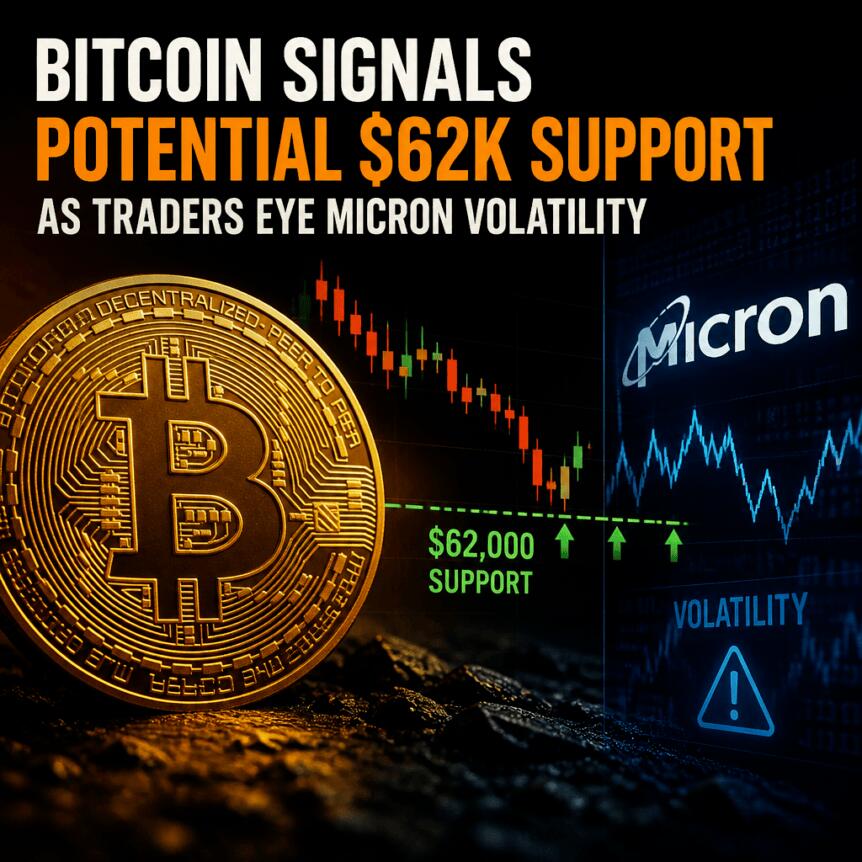 Bitcoin Signals Potential $62K Support as Traders Eye Micron Volatility