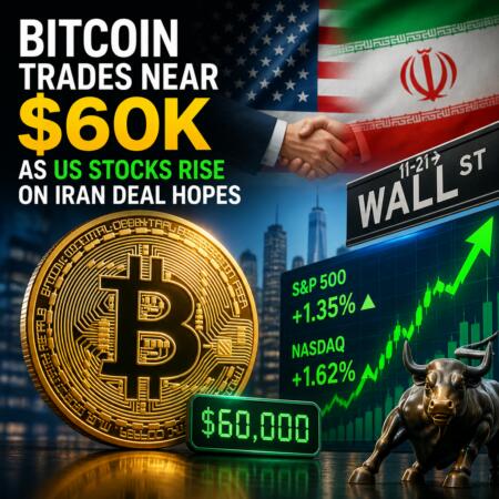 Bitcoin Trades Near $60k As Us Stocks Rise On Iran Deal Hopes