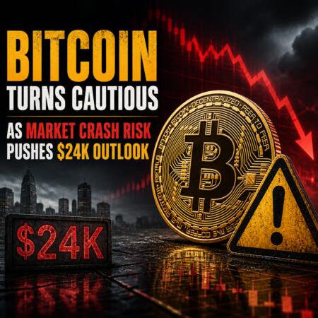 Bitcoin Turns Cautious as Market Crash Risk Pushes $24K Outlook Bitcoin Turns Cautious As Market Crash Risk Pushes $24k Outlook