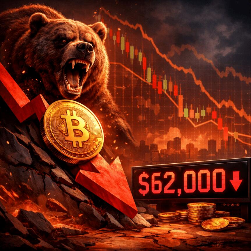 Bitcoin slips toward $62K as bear-market history echoes past cycles