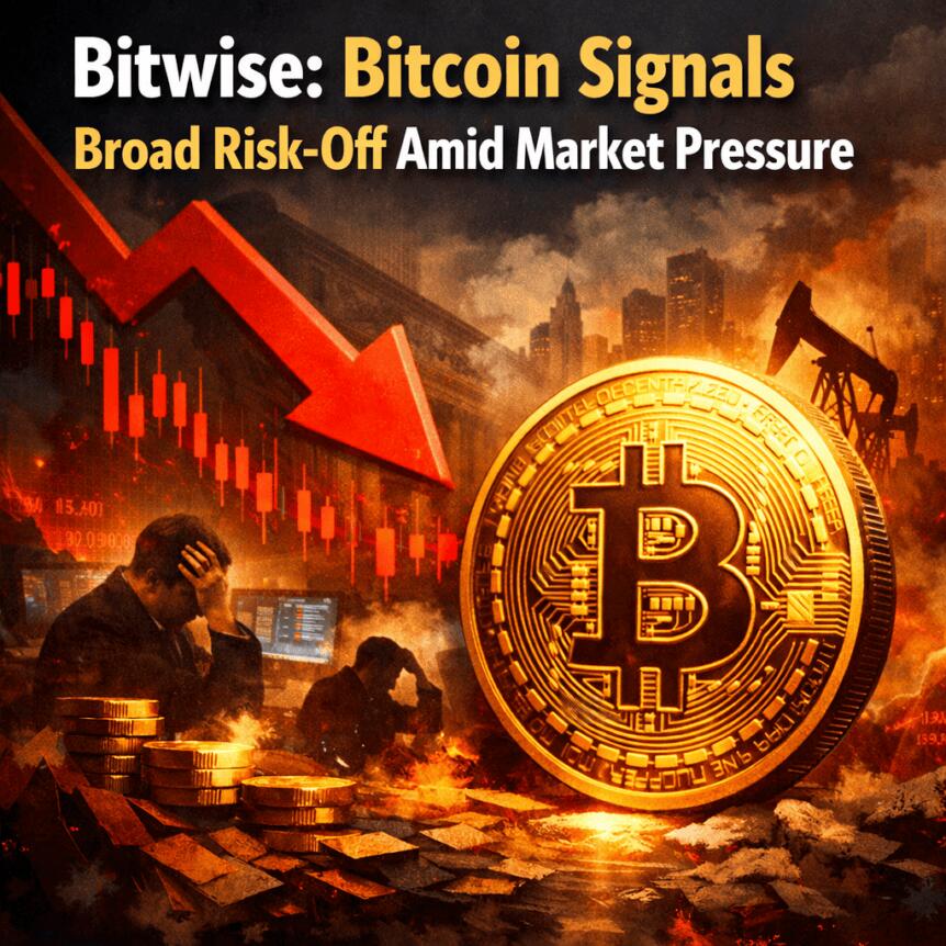 Bitwise: Bitcoin Signals Broad Risk-Off Amid Market Pressure