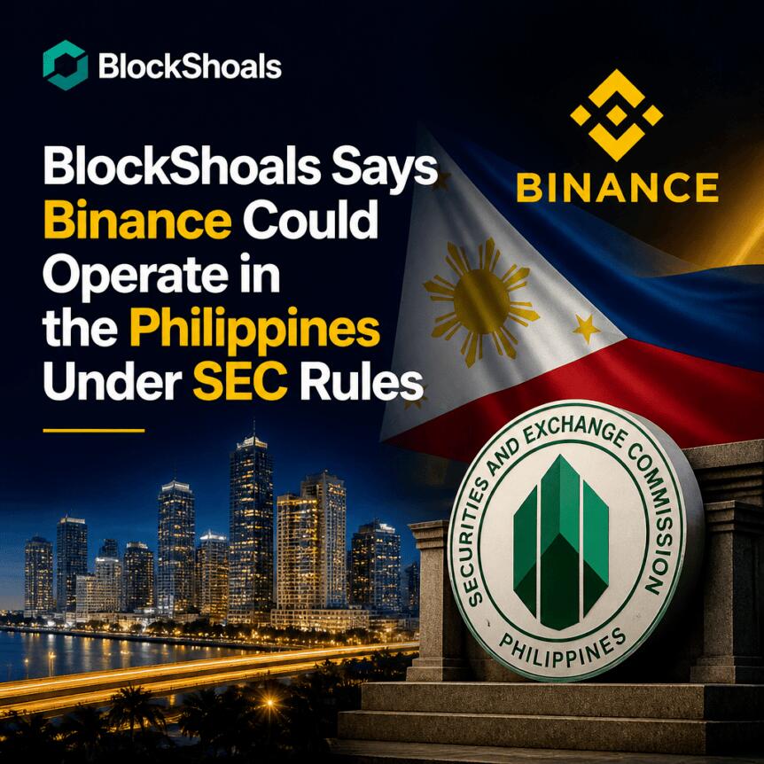 BlockShoals Says Binance Could Operate in the Philippines Under SEC Rules Blockshoals Says Binance Could Operate In The Philippines Under Sec Rules