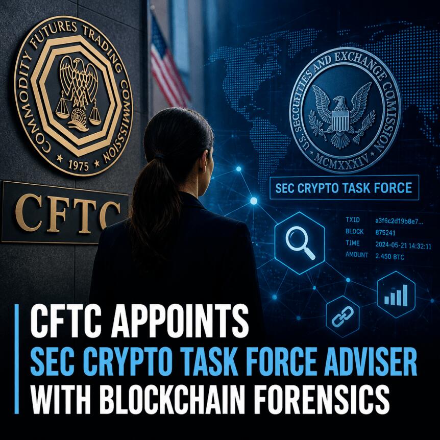 CFTC Appoints SEC Crypto Task Force Adviser With Blockchain Forensics Cftc Appoints Sec Crypto Task Force Adviser With Blockchain Forensics