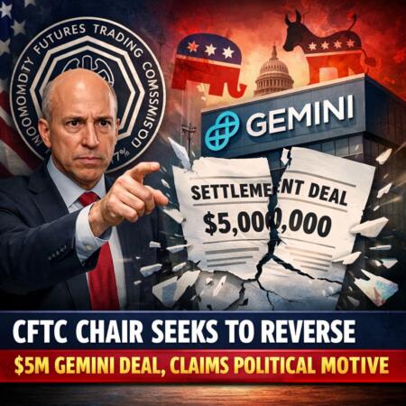 CFTC Chair Seeks to Reverse $5M Gemini Deal, Claims Political Motive Cftc Chair Seeks To Reverse $5m Gemini Deal, Claims Political Motive