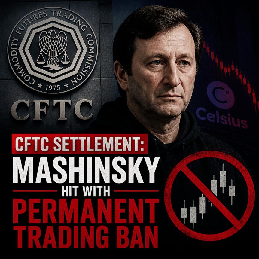 Cftc Settlement: Mashinsky Hit With Permanent Trading Ban