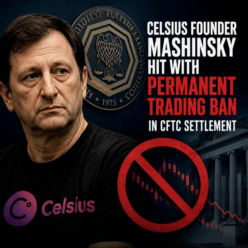 Celsius Founder Mashinsky Hit With Permanent Trading Ban in CFTC Settlement
