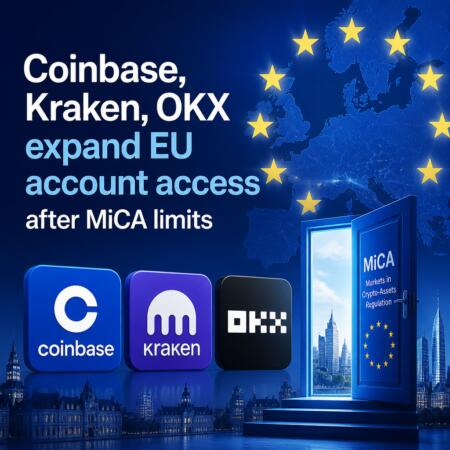 Coinbase, Kraken, Okx Expand Eu Account Access After Mica Limits