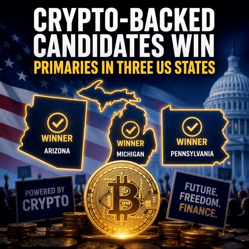 Crypto-Backed Candidates Win Primaries in Three US States Crypto-Backed Candidates Win Primaries In Three Us States