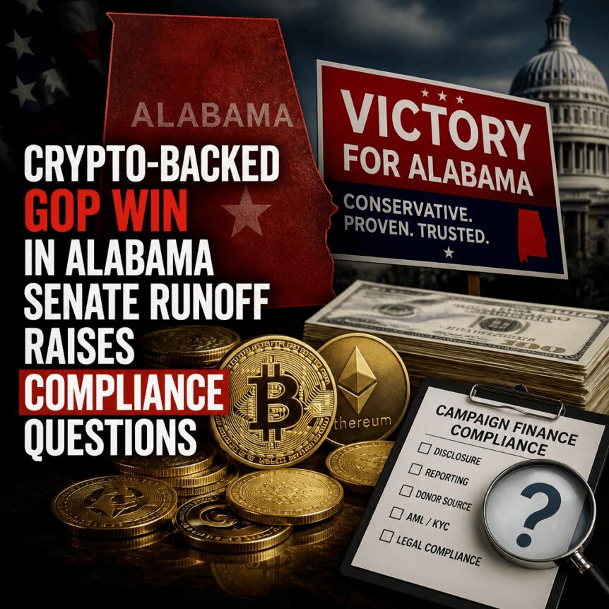 Crypto-Backed Gop Win In Alabama Senate Runoff Raises Compliance Questions