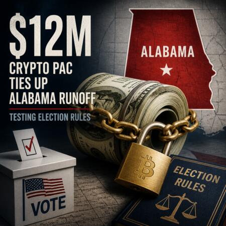 Crypto Pac Ties Up $12m In Alabama Runoff, Testing Election Rules