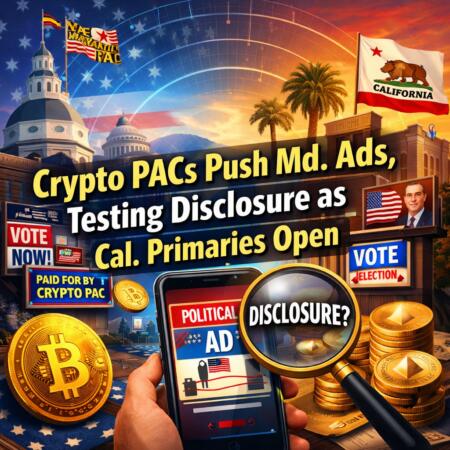 Crypto Pacs Push Md. Ads, Testing Disclosure As Cal. Primaries Open